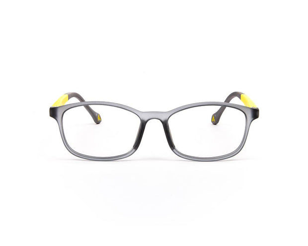 Peepstar - KIDS Oval Full Frame - Grey Matt YELLOW - AMLT14006 - (LENSES INCLUDED)*