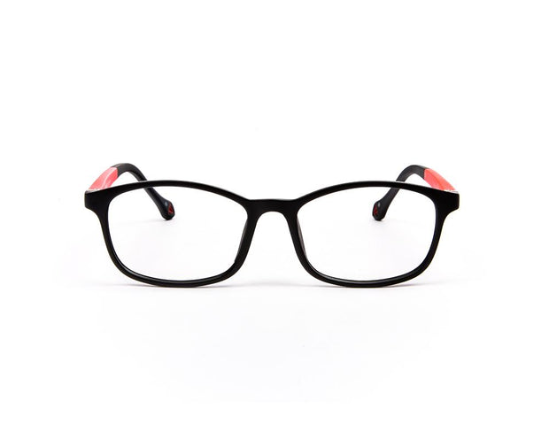 Peepstar - KIDS Oval Full Frame - Black Matt Red - AMLT14006 - (LENSES INCLUDED)*