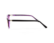 Happster - Female Cateye Full Frame - Black Shine Purple - ANF6003 - (LENSES INCLUDED)*