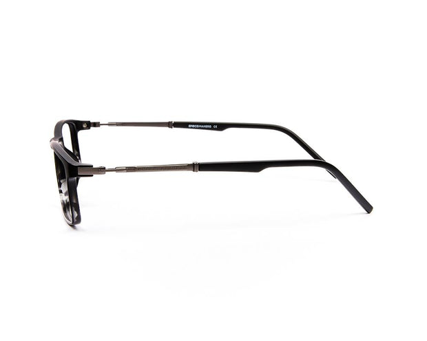 Specsmakers - Unisex Rectangle Full Frame - Black Tortise Grey Metallic - AML8189 - (LENSES INCLUDED)*