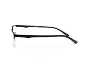 METAL  - HALF FRAME - BLACK MATT - TUK8819 - RECTANGLE - 53 - Lenses Incuded