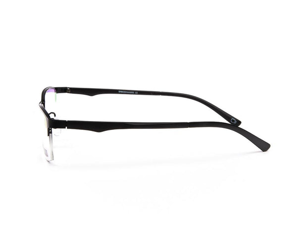 METAL  - HALF FRAME - BLACK MATT - TUK8819 - RECTANGLE - 53 - Lenses Incuded