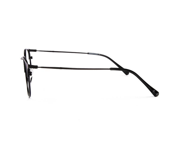 METAL  - FULL FRAME - BLACK MATT - ANF30378 - ROUND - 51 - Lenses Incuded