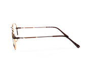 METAL  - FULL FRAME - GOLD SHINE - DB AOVAL - ANF30644 - (Lenses Included)*