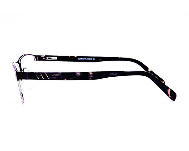 Square Black Shine WITH Tortise Half Frame ANE1048 - Specsmakers