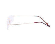 Rectangle Gold Shine WITH Gold Rimless Metal - (LENSES INCLUDED)*