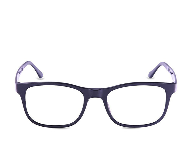 Rectangle Black Shine WITH BLACK Clipon AMH8205 - Specsmakers