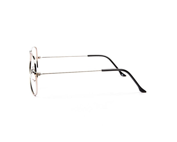 Specsmakers - Unisex DB Oval Full Frame - Silver Shine SILVER - AML3001 - (LENSES INCLUDED)*