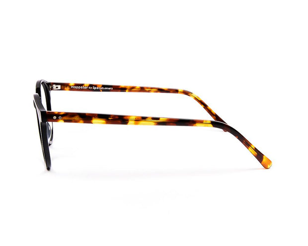 SHELL HAPSTER - FULL FRAME - BLACK SHINE - ROUND - CO7181 - (Lenses Included)*