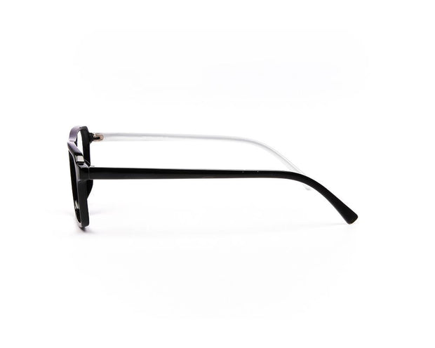 SHELL FRAME - FULL FRAME - BLACK SHINE - TUK2416 - SQUARE - 51 - Lenses Included