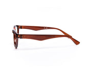 Cateye Brown Shine  Brown Shell Frame - (LENSES INCLUDED)*