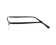 METAL  - HALF FRAME - GREY METALLIC MATT - TUK8817 - RECTANGLE - 52 - Lenses Incuded
