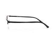 METAL  - HALF FRAME - BLACK MATT - TUK78071 - RECTANGLE - 51 - Lenses Incuded