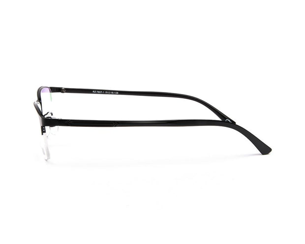 METAL  - HALF FRAME - BLACK MATT - TUK78071 - RECTANGLE - 51 - Lenses Incuded