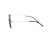 Square Black Shine WITH SILVER Shell Frame SS10333 - (LENSES INCLUDED)*