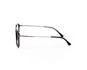 Square Black Shine WITH SILVER Shell Frame SS20084 - (LENSES INCLUDED)*