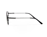 Specsmakers - Unisex DB Oval Full Frame - Black Shine Grey Metallic - ANF30373 - (LENSES INCLUDED)*