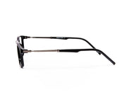 Specsmakers - Unisex Rectangle Full Frame - Black Shine Grey Metallic - AML8189 - (LENSES INCLUDED)*