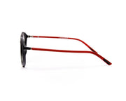 Specsmakers - Unisex Round Full Frame - Black Matt Red - COC107 - (LENSES INCLUDED)*