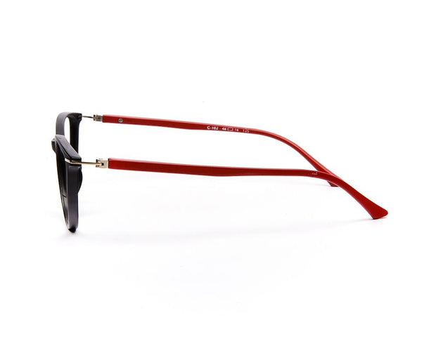 Specsmakers - Unisex Cateye Full Frame - Black Matt Red - COC102 - (LENSES INCLUDED)*