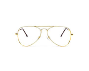Specsmakers - Unisex DB Oval Full Frame - Gold Shine Gold - AML3001 - (LENSES INCLUDED)*
