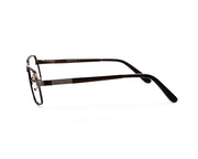 Specsmakers - Unisex DB Rectangle Full Frame - Brown Matt Grey Metallic - ANF30633 - (LENSES INCLUDED)*