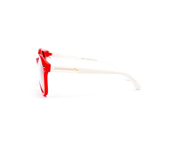 Round Red Shine WITH WHITE SUNGLASS KIDS AMK832