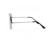 METAL SUNGLASS - FULL FRAME - GREY METALLIC SHINE - SOI3025 - AOVAL - 57