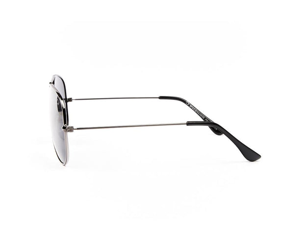 METAL SUNGLASS - FULL FRAME - GREY METALLIC SHINE - SOI3025 - AOVAL - 57