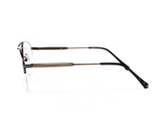 METAL  - HALF FRAME - BROWNSHINE - ANF30375 - DB AOVAL - 53 - Lenses Incuded