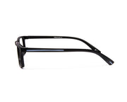 SHELL  - FULL FRAME - UNISEX - BLACK MATT - GREY - RECTANGLE - (Lenses Included)*