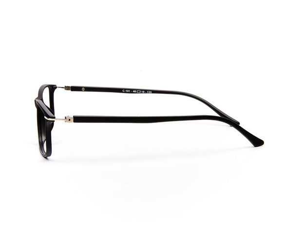 Specsmakers - Unisex Rectangle Full Frame - Black Matt BLACK - COC101 - (LENSES INCLUDED)*