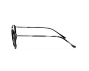 Oval Black Shine WITH Grey Metallic Shell Frame SS10515 - (LENSES INCLUDED)*