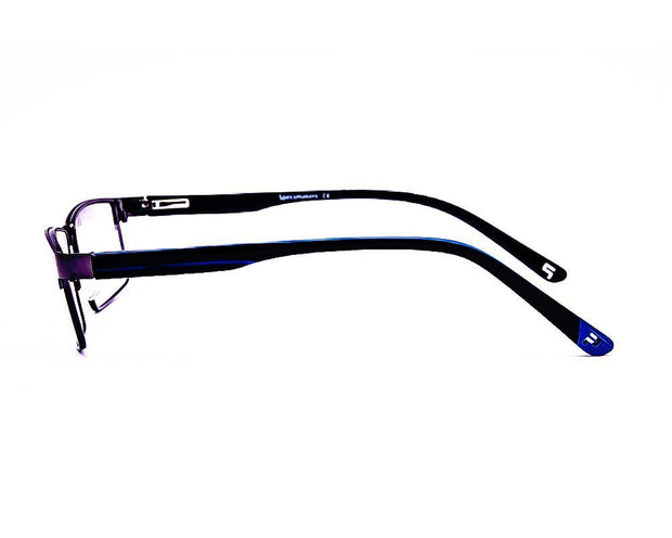 Rectangle Grey Metallic Shine WITH Blue Full Frame AMHPR10015 - Specsmakers