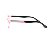 SHELL  - FULL FRAME - UNISEX - PINK SHINE - BLACK - CATEYE - (Lenses Included)*