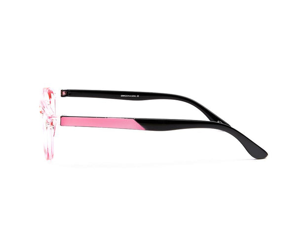 SHELL  - FULL FRAME - UNISEX - PINK SHINE - BLACK - CATEYE - (Lenses Included)*
