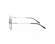 Oval Black Shine WITH Grey Metallic Full Frame SS10533 - (LENSES INCLUDED)*