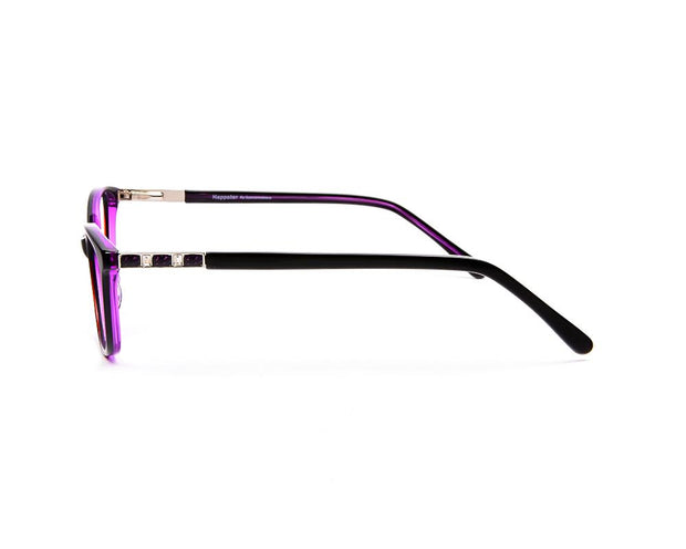 Happster - Female Cateye Full Frame - Black Shine Purple - ANF6009 - (LENSES INCLUDED)*