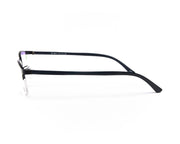 METAL  - HALF FRAME - BLUE MATT - TUK78071 - RECTANGLE - 51 - Lenses Incuded