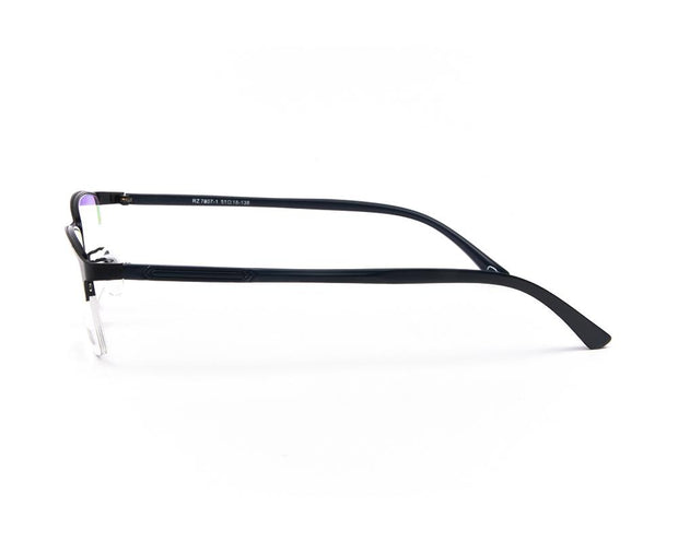 METAL  - HALF FRAME - BLUE MATT - TUK78071 - RECTANGLE - 51 - Lenses Incuded