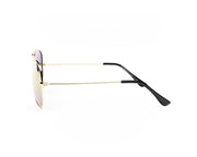 METAL SUNGLASS - FULL FRAME - GOLD SHINE - SOI3025 - AOVAL - 57