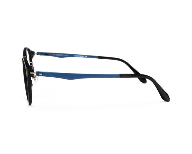 SHELL  - FULL FRAME - BLACK MATT - TUI9209 - ROUND - 49 - Lenses Incuded