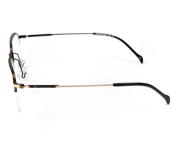 Specsmakers - Unisex Square Half Frame - Gold Shine - AMO2418 - (LENSES INCLUDED)*