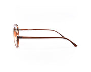 SHELL FRAME - FULL FRAME - BROWN SHINE - TUK2431 - Oval - 55 - Lenses Included