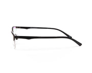 METAL  - HALF FRAME - GREY METALLIC MATT - TUK8819 - RECTANGLE - 53 - Lenses Incuded