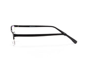 METAL  - HALF FRAME - BLACK MATT - TUK8817 - RECTANGLE - 52 - Lenses Incuded