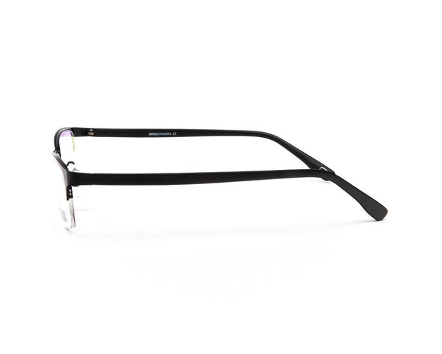 METAL  - HALF FRAME - BLACK MATT - TUK8817 - RECTANGLE - 52 - Lenses Incuded