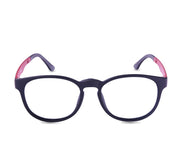 Round Black Matt WITH Red Clipon AMH8204 - Specsmakers