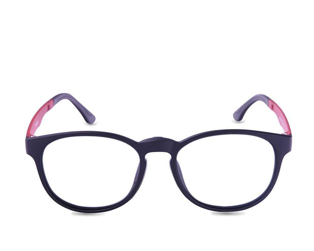 Round Black Matt WITH Red Clipon AMH8204 - Specsmakers