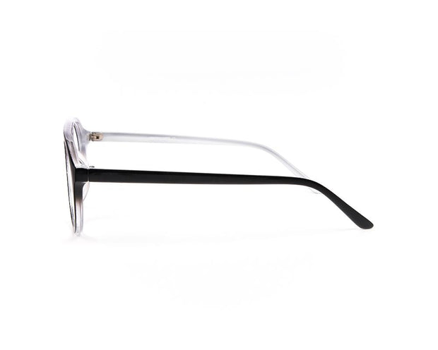 SHELL FRAME - FULL FRAME - BLACK SHINE - TUK2415 - ROUND - 50 - Lenses Included